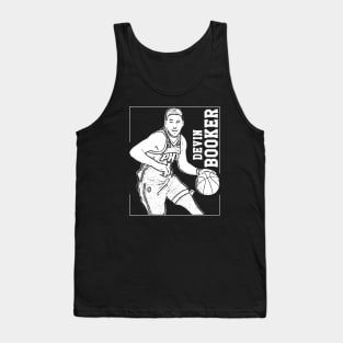 Devin Booker || white retro Tank Top